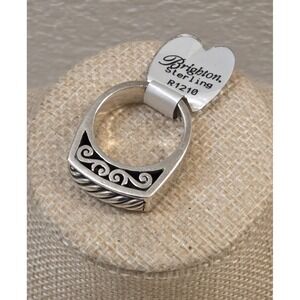 Retired Sterling Silver Brighton Rope & Scroll Ring R1210 Size 6 New‎ Old Stock
